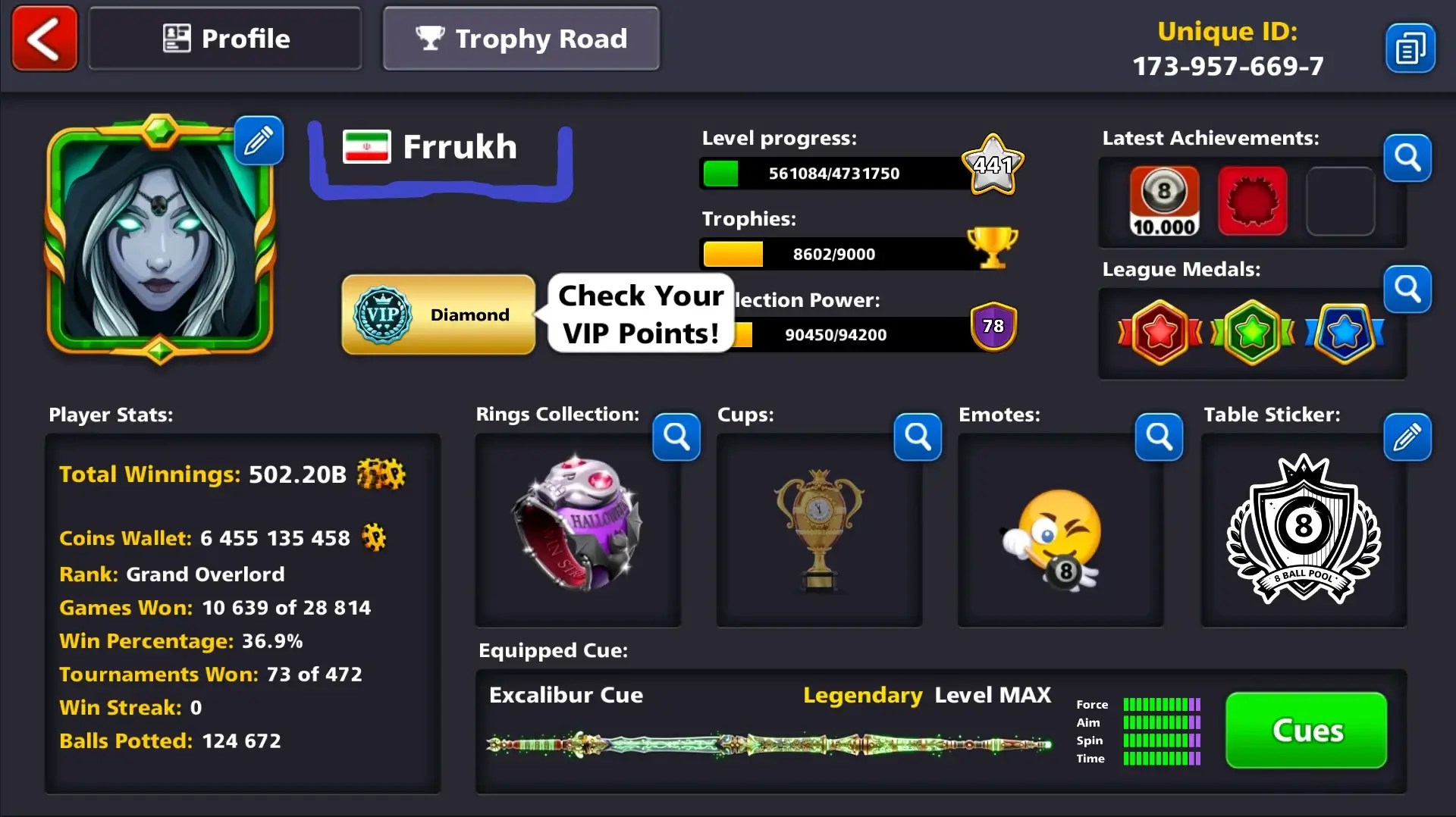 تغییر کشور اکانت بازی 8ball pool